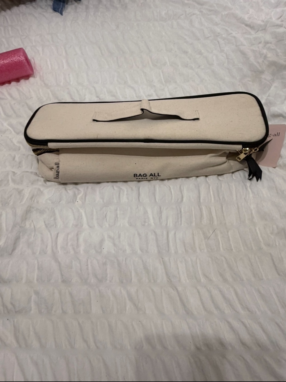 Cream Bag-all Double Hair Tools Travel Case